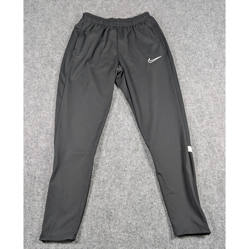 Nike Dri Fit Academy Soccer Pants Womens Small Black Zipper Ankle